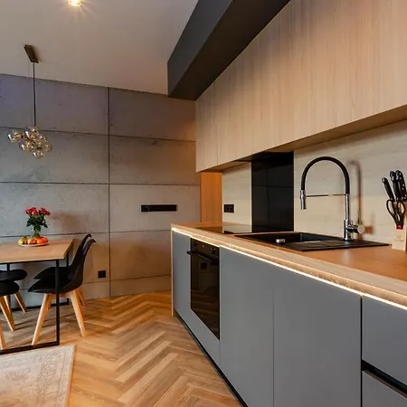 Sky Home- Wood Penthouse -manufaktura, Parking, Klimatyzacja, Dostep Na Kod Appartement