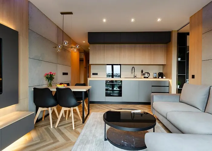 Sky Home- Wood Penthouse -manufaktura, Parking, Klimatyzacja, Dostep Na Kod Διαμέρισμα