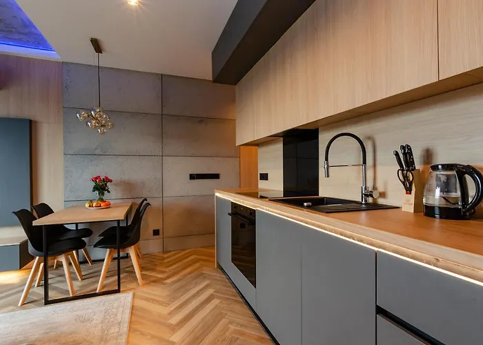 Sky Home- Wood Penthouse -manufaktura, Parking, Klimatyzacja, Dostep Na Kod Διαμέρισμα